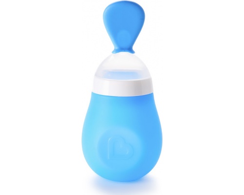 Munchkin, Sqeeze Presser Κουτάλι Ρυθμιζόμενης Ροής, Χρώμα Μπλε, 4m+, 1τμχ   Munchkin, Sqeeze Presser Κουτάλι Ρυθμιζόμενης Ροής, Χρώμα Μπλε, 4m+, 1τμχ