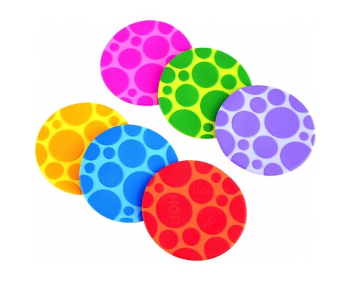 Munchkin, Αντιολισθητικά Πατάκια με Ένδειξη Θερμότητας 6 στρογγυλά πατάκια 