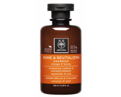  Apivita Shine & Revitalizing Shampoo Σαμπουάν Λάμψης & Αναζωογόνησης με Πορτοκάλι & Μέλι, για Όλους τους Τύπους Μαλλιών, 250ml 