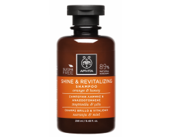 Apivita Shine & Revitalizing Shampoo Σαμπουάν Λάμψης & Αναζωογόνησης με Πορτοκάλι & Μέλι, για Όλους τους Τύπους Μαλλιών, 250ml   Apivita Shine & Revitalizing Shampoo Σαμπουάν Λάμψης & Αναζωογόνησης με Πορτοκάλι & Μέλι, για Όλους τους Τύπους Μαλλιών, 250ml