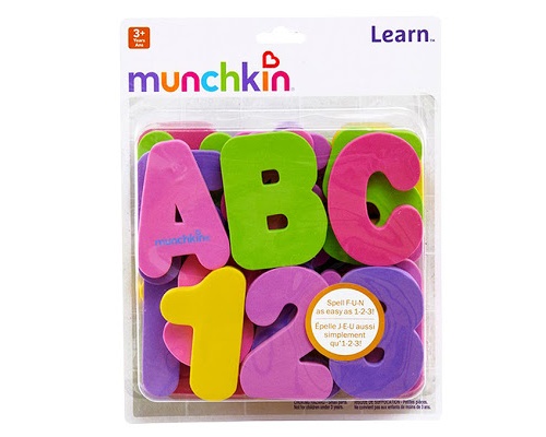 Munchkin, Eκπαιδευτικό Παιχνίδι Μπάνιου με Γράμματα & Αριθμούς
