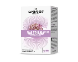 SUPERFOODS Συμπλήρωμα διατροφής με ρίζα βαλεριάνας Στρές - Αϋπνία 50 φυτικές κάψουλες