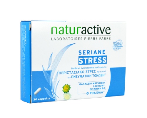 Naturactive, Seriane Stress, Συμπλήρωμα Διατροφής Κατά του Στρες, 30 Κάψουλες
