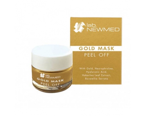 LAB.NEWMED Gold Mask Peel off Με Neurophroline, Boswellia Serrata, Υαλουρονικό Οξύ, Haberlea Rhodopensis Leaf Extract, Χρυσό 50ml LAB.NEWMED Gold Mask Peel off Με Neurophroline, Boswellia Serrata, Υαλουρονικό Οξύ, Haberlea Rhodopensis Leaf Extract, Χρυσό 50ml