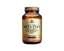 Solgar META-FLEX GLUCOSAMINE-HYALURONIC ACID-CHONDROITIN-MSM Συμπλήρωμα Διατροφής που παρέχει στήριξη και ενίσχυση της δομής των αρθρώσεων, των χόνδρων και των τενόντων 60 ταμπλέτες