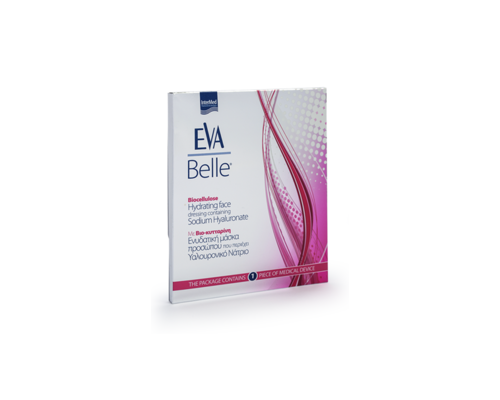 Intermed Eva Belle Ενυδατική Μάσκα Προσώπου με Υαλουρονικό Νάτριο 1 Τμχ