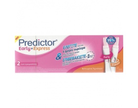  PREDICTOR Early & Express, Τεστ Εγκυμοσύνης Έως και 6 Ημέρες Νωρίτερα, 2τμχ 