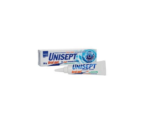 Intermed Unisept Oral Gel Γέλη που καθαρίζει & επουλώνει έλκη & πληγές της στοματικής κοιλότητας 30γρ Intermed Unisept Oral Gel Γέλη που καθαρίζει & επουλώνει έλκη & πληγές της στοματικής κοιλότητας 30γρ