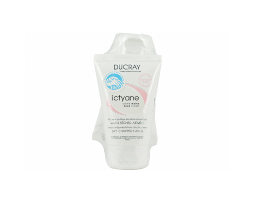Ducray Ictyane Creme Mains, Κρέμα Χερίων για Ξηρές - Αφυδατωμένες επιδερμίδες,  2x 50ml Ducray Ictyane Creme Mains, Κρέμα Χερίων για Ξηρές - Αφυδατωμένες επιδερμίδες,  2x 50ml