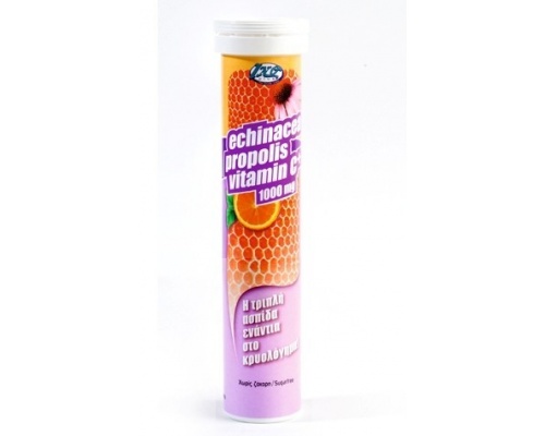 Inoplus Vitamin C 1000mg, Echinacea, Propolis Τριπλή Ασπίδα ενάντια στο κρυολόγημα 24 Αναβράζοντα Δισκία Inoplus Vitamin C 1000mg, Echinacea, Propolis Τριπλή Ασπίδα ενάντια στο κρυολόγημα 24 Αναβράζοντα Δισκία
