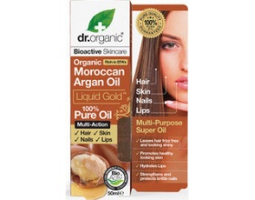 Dr. Organic Moroccan Argan Oil Liquid Gold, 100% Pure Oil 50 ml