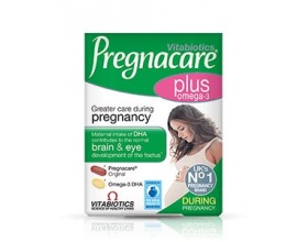 VITABIOTICS Pregnacare plus OMEGA 3- Ενισχυμένη φροντίδα κατά τη διάρκεια της εγκυμοσύνης και του θηλασμού με Ω3. 56 ταμπλέτες VITABIOTICS Pregnacare plus OMEGA 3- Ενισχυμένη φροντίδα κατά τη διάρκεια της εγκυμοσύνης και του θηλασμού με Ω3. 56 ταμπλέτες