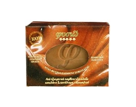 ΦΥΣΙΩ Αγνό φυσικό σαπούνι από εξαιρετικό παρθένο ελαιόλαδο, σοκολάτα & εκχύλισμα χαμομηλιού, 90gr