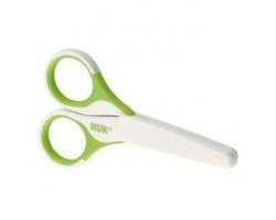 NUK Baby Nail Scissors, Ψαλιδάκι ασφαλείας με στρογγυλεμένες άκρες και προστατευτικό κάλυμμα, Πράσινο, 1 τεμάχιο  NUK Baby Nail Scissors, Ψαλιδάκι ασφαλείας με στρογγυλεμένες άκρες και προστατευτικό κάλυμμα, Πράσινο, 1 τεμάχιο