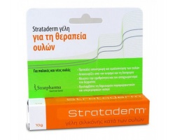 STRATPHARMA Strataderm Γέλη Σιλικόνης κατά των ουλών 10gr  STRATPHARMA Strataderm Γέλη Σιλικόνης κατά των ουλών 10gr