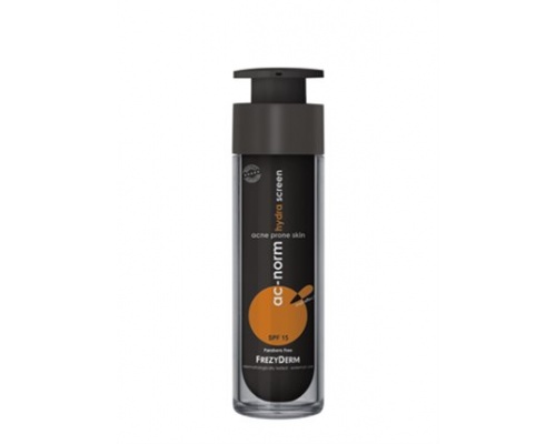 FREZYDERM, AC - NORM HYDRA SCREEN SPF 15, Ενυδατική Αντιηλιακή κρέμα για την καθημερινή φωτοπροστασία του ακνεϊκού, λιπαρού δέρματος, 50ml FREZYDERM, AC - NORM HYDRA SCREEN SPF 15, Ενυδατική Αντιηλιακή κρέμα για την καθημερινή φωτοπροστασία του ακνεϊκού, λιπαρού δέρματος, 50ml