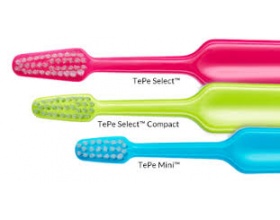 TePe Select Compact Medium Οδοντόβουρτσα για αποτελεσματικό και απαλό καθαρισμό, Διάφορα Χρώματα, 1τμχ