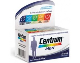 Centrum Men Complete from A to Zinc Συμπλήρωμα βιταμινών & μεταλλικών στοιχείων, με ειδική σύνθεση για την κάλυψη των αναγκών του άνδρα 30 δισκία