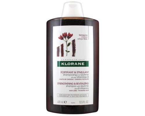 Klorane Shampooing à la quinine et aux vitamines B, Σαμπουάν με κινίνη και σύμπλεγμα βιταμινών Β που δυναμώνει και τονώνει τα μαλλιά, 400ml