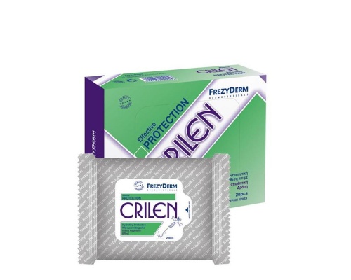 FEZYDERM, CRILEN WIPES, Εντoμοαπωθητικά Μαντηλάκια με ενυδατική προστατευτική σύνθεση, 20 μαντηλάκια FEZYDERM, CRILEN WIPES, Εντoμοαπωθητικά Μαντηλάκια με ενυδατική προστατευτική σύνθεση, 20 μαντηλάκια