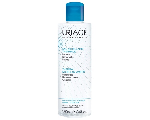Uriage Eau Thermale Eau Micellaire Καθαριστική Λοσιόν Προσώπου & Ματιών, για την Κανονική προς Ξηρή Επιδερμίδα, 250ml   Uriage Eau Thermale Eau Micellaire Καθαριστική Λοσιόν Προσώπου & Ματιών, για την Κανονική προς Ξηρή Επιδερμίδα, 250ml