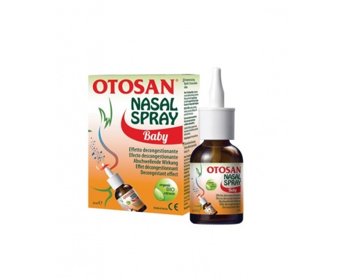OTOSAN, Baby Nasal Σπραυ, Αποσυμφορητικό ρινικό σπρέι,  Υπέρτονο 1,3%βλέννολυτικό, 30ml  OTOSAN, Baby Nasal Σπραυ, Αποσυμφορητικό ρινικό σπρέι,  Υπέρτονο 1,3%βλέννολυτικό, 30ml