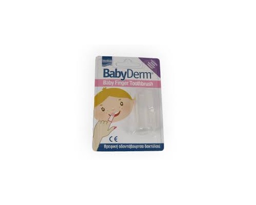 INTERMED, BabyDerm Baby Finger Toothbrush, 1 τεμάχιο INTERMED, BabyDerm Baby Finger Toothbrush, 1 τεμάχιο