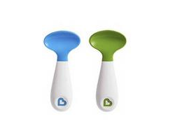Munchkin Scooper Spoon Κουταλάκια,Χρώμα γαλάζιο-πράσινο, 9+ ,2τμχ.