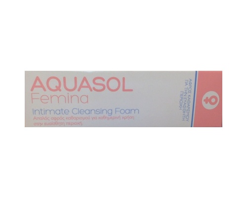 AQUASOL Femina Intimate Cleansing Foam Αφρός Καθαρισμού για την Ευαίσθητη Περιοχή - 40ml  AQUASOL Femina Intimate Cleansing Foam Αφρός Καθαρισμού για την Ευαίσθητη Περιοχή - 40ml