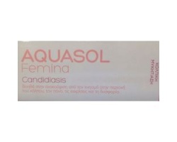 AQUASOL Femina Candidiasis Cream Gel για Κολπική Μυκητίαση - 30ml AQUASOL Femina Candidiasis Cream Gel για Κολπική Μυκητίαση - 30ml