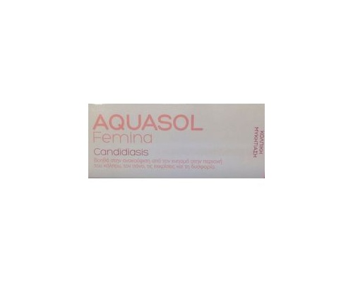 AQUASOL Femina Candidiasis Cream Gel για Κολπική Μυκητίαση - 30ml AQUASOL Femina Candidiasis Cream Gel για Κολπική Μυκητίαση - 30ml
