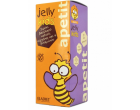 Jelly Kids Sweet Apetit, Παιδικό Συμπλήρωμα Διατροφής με Βασιλικό Πολτό και Βιταμίνες Χωρίς Λακτόζη και Γλουτένη,  για Διέγερση της Όρεξης, 150ml