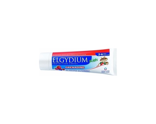 ELGYDIUM Kids Οδοντόπαστα κατά της τερηδόνας με γεύση κόκκινα φρούτα, για παιδία 50 ml ELGYDIUM Kids Οδοντόπαστα κατά της τερηδόνας με γεύση κόκκινα φρούτα, για παιδία 50 ml