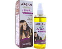 HealthAid ARGAN GLOW for hair, 100% Βιολογικό Έλαιο Αργκάν, για μαλλιά υγιή, απαλά, λαμπερά & στιλπνά, με μη λιπαρό φινίρισμα 125 ml   HealthAid ARGAN GLOW for hair, 100% Βιολογικό Έλαιο Αργκάν, για μαλλιά υγιή, απαλά, λαμπερά & στιλπνά, με μη λιπαρό φινίρισμα 125 ml