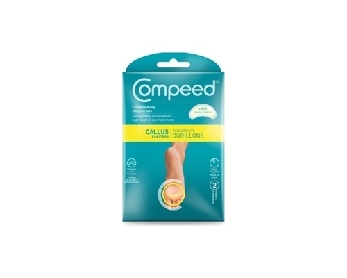 COMPEED Duroni, Σκληρύνσεις μεγάλα επιθέματα, Ανακούφιση από τον πόνο και αφαίρεση των σκληρύνσεων 2 επιθέματα COMPEED Duroni, Σκληρύνσεις μεγάλα επιθέματα, Ανακούφιση από τον πόνο και αφαίρεση των σκληρύνσεων 2 επιθέματα