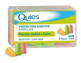 Quies Ωτοασπίδες Αφρού μαλακές 3 ζεύγη σε διαφορετικά χρώματα