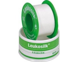 Leukosilk Αυτοκόλλητη επιδεσμική ταινία 4,6Mx2,5CM Leukosilk Αυτοκόλλητη επιδεσμική ταινία 4,6Mx2,5CM