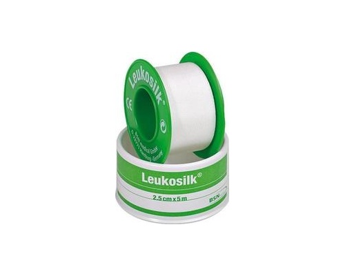 Leukosilk Αυτοκόλλητη επιδεσμική ταινία 4,6Mx2,5CM Leukosilk Αυτοκόλλητη επιδεσμική ταινία 4,6Mx2,5CM