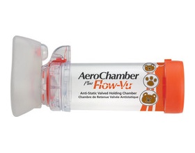 AeroChambe,r Plus Flow-Vu small (0-18 months) 1τεμ χωρίς BPA κόκκινο χρώμα 