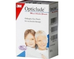 3M Opticlude Maxi 5.7cm x 8.2cm Οφθαλμικά Αυτοκόλλητα Επιθέματα 20 Τεμάχια