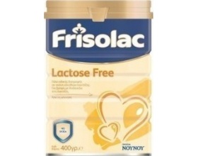 ΝΟΥΝΟΥ Frisolac Lactose Free Γάλα Ειδικής Διατροφής Ελεύθερο Λακτόζης από τη Γέννηση 400 gr, Ειδικής Σύνθεσης για τη Διατροφή των Βρεφών με Δυσανεξία στη Λακτόζη 