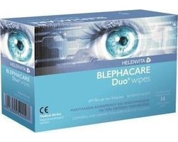 HELENVITA  BlephaCare Duo, Υγρά μαντηλάκια για ντεμακιγιάζ και προστασία των ματιών 14 τμχ  HELENVITA  BlephaCare Duo, Υγρά μαντηλάκια για ντεμακιγιάζ και προστασία των ματιών 14 τμχ