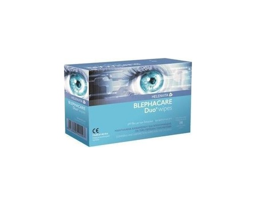 HELENVITA  BlephaCare Duo, Υγρά μαντηλάκια για ντεμακιγιάζ και προστασία των ματιών 14 τμχ  HELENVITA  BlephaCare Duo, Υγρά μαντηλάκια για ντεμακιγιάζ και προστασία των ματιών 14 τμχ
