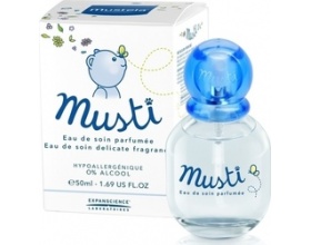 MUSTELA Eau de soin delicate fragrance Γυάλινο μπουκάλι Άρωμα με απαλή μυρωδιά για το παιδί και το μωρό, από τη γέννηση του 50ml 