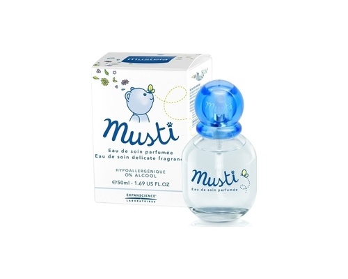 MUSTELA Eau de soin delicate fragrance Γυάλινο μπουκάλι Άρωμα με απαλή μυρωδιά για το παιδί και το μωρό, από τη γέννηση του 50ml 