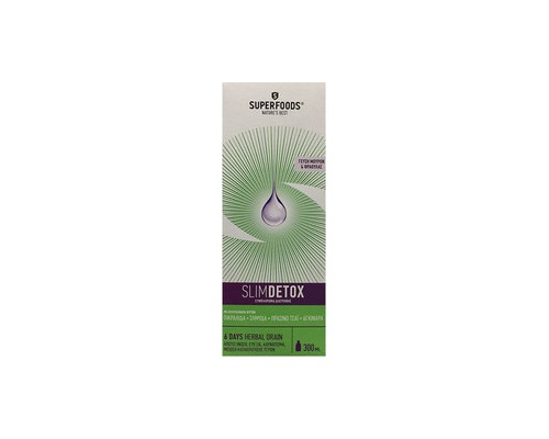 SUPERFOODS slimdetox, Φυσική Φόρμουλα αδυνατίσματος, 300ml SUPERFOODS slimdetox, Φυσική Φόρμουλα αδυνατίσματος, 300ml