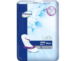 TENA, Lady Maxi Σερβιέτες με Τριπλή Προστασία 12τεμ TENA, Lady Maxi Σερβιέτες με Τριπλή Προστασία 12τεμ