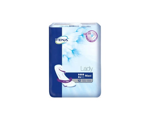 TENA, Lady Maxi Σερβιέτες με Τριπλή Προστασία 12τεμ TENA, Lady Maxi Σερβιέτες με Τριπλή Προστασία 12τεμ