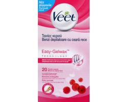 Veet, Κρύο Κερί, Έτοιμες για Χρήση για Κανονικό Δέρμα, 20Τμχ Veet, Κρύο Κερί, Έτοιμες για Χρήση για Κανονικό Δέρμα, 20Τμχ