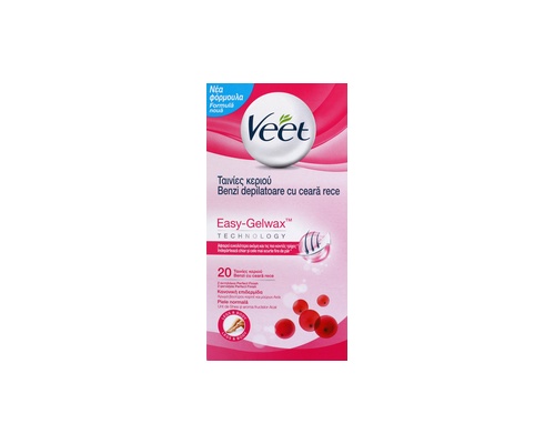 Veet, Κρύο Κερί, Έτοιμες για Χρήση για Κανονικό Δέρμα, 20Τμχ Veet, Κρύο Κερί, Έτοιμες για Χρήση για Κανονικό Δέρμα, 20Τμχ